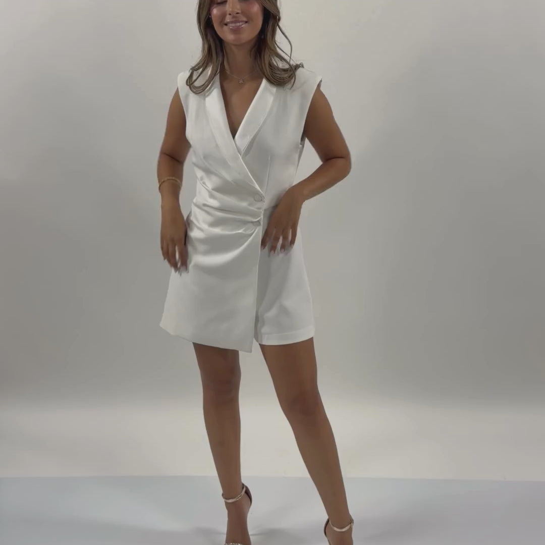 Emma Clara - Enterito Corto Paz Blanco